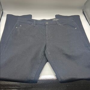 AG Adriano Goldschmied Mari Extended Black High Rise  Slim Straight Jeans 30